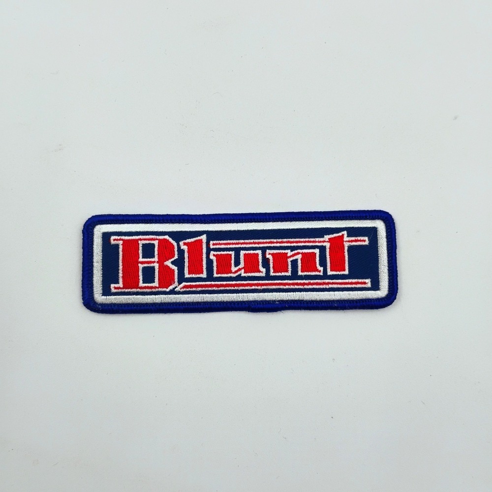 Blunt Clothing Logo Iron On Patch Vtg 1990's Y2K Streetwear Skateboarding Surf